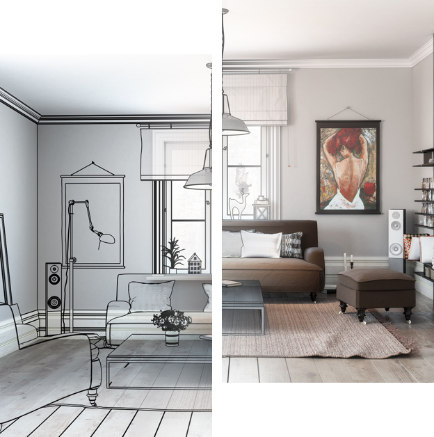 croquis, plans biens immobiliers