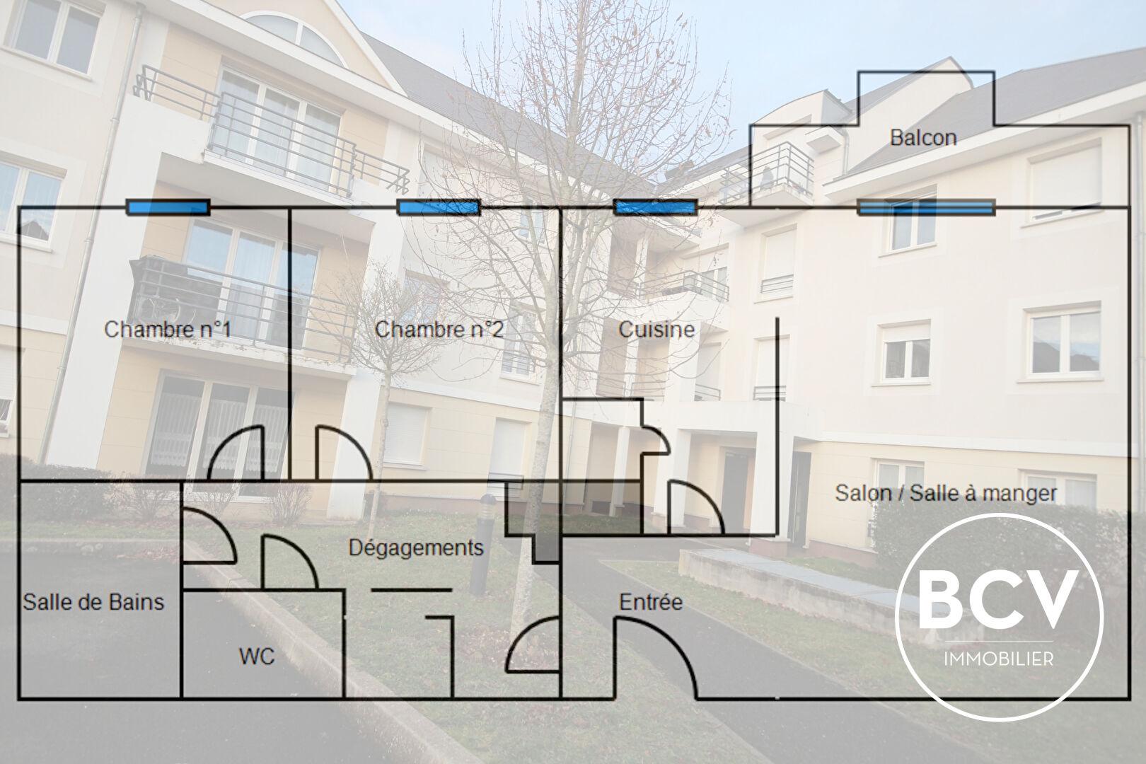 LEVES (28) Appartement T3 lumineux avec balcon et parkings