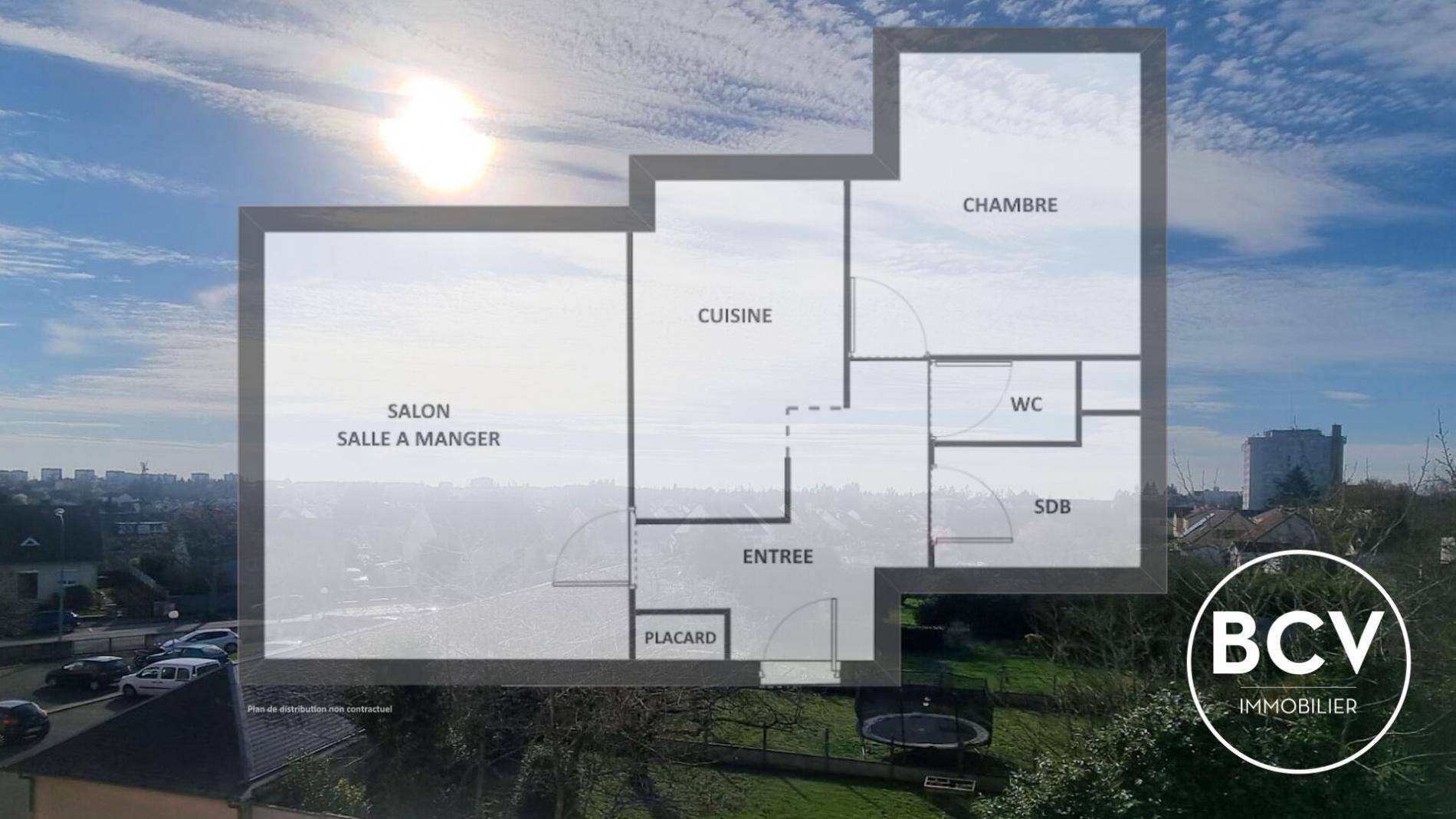 CHARTRES AGGLO T2 de 46m² avec parking